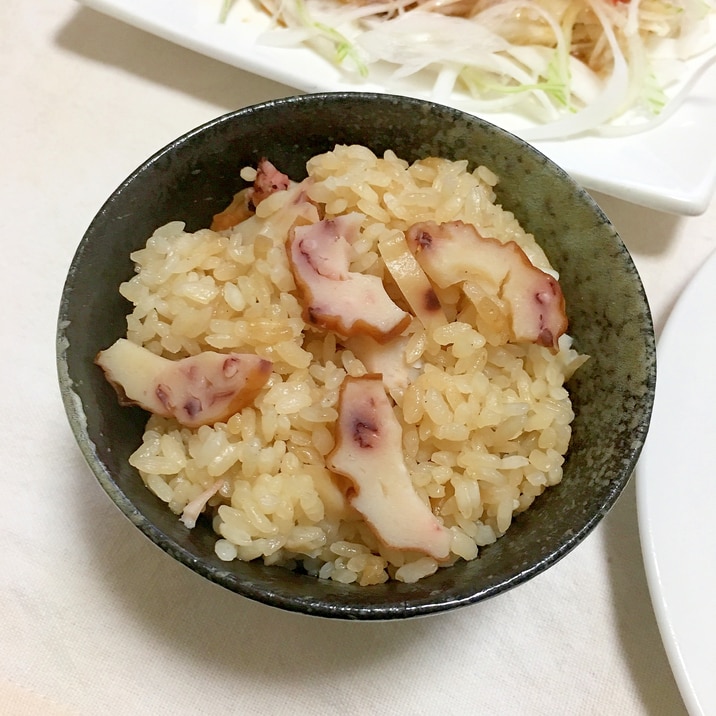 たこ竹輪でたこ飯風ちくわ炊き込みごはん♡